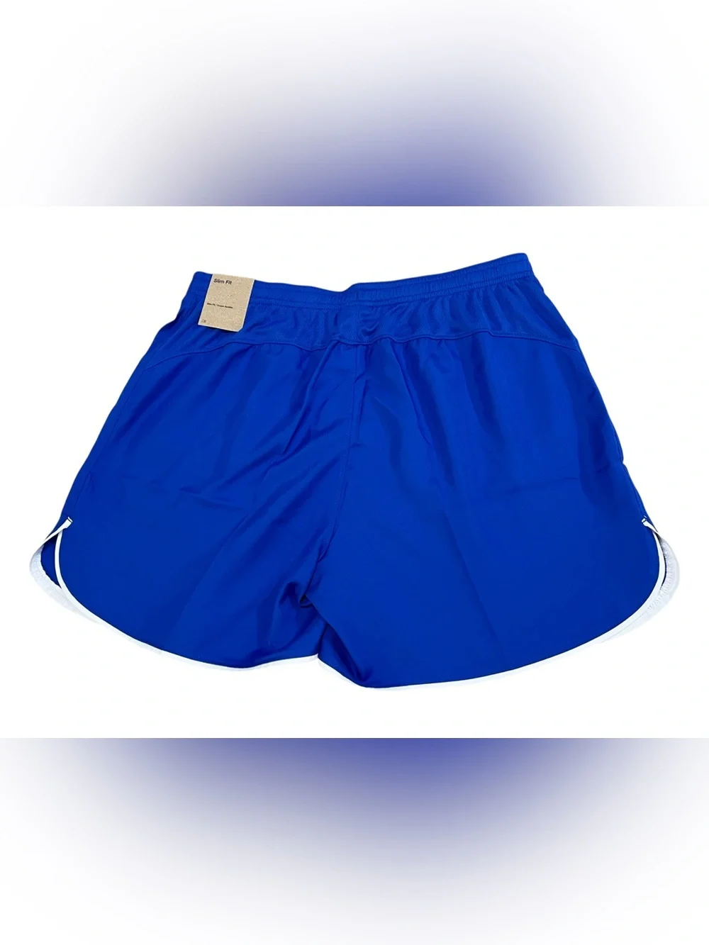 Nike Dri-Fit Women's Size M US High Rise Running Slim Shorts Blue